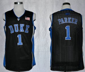 Maillot De Basket NCAA Duke Bleu Devils Jabari Parker 1 ACC Patch NCAA Authentique Basketball Performance Noir